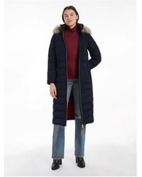 Tommy Hilfiger - Heritage Down Tyra Maxi Recycled Polyester Long Sleeve Long Puffer Jacket - Lyst