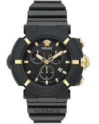 Versace - Real Active Chronograph Bracelet Watch, 45Mm - Lyst