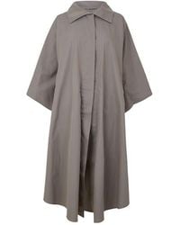 Magda Butrym - Lapel Three-Quarter Sleeve Long Trench Coat - Lyst