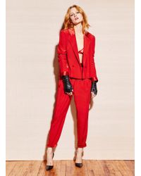 Fleur du Mal Double Breasted Jacket - Red