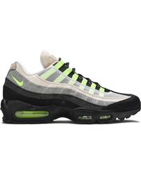 nike air max 95 retro logo black grey volt