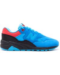 New Balance 580 Revlite Nubuck Canvas Sneakers In Brown For Men Lyst