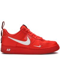 Nike Leather Air Force 1 07 Lv8 Utility Sneaker In Black White Black For Men Save 81 Lyst