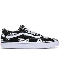 vans old skool logo print