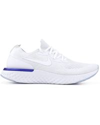 white racer blue nike epic react