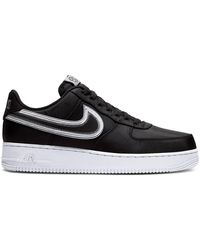 nike air force 1 low reverse stitch black