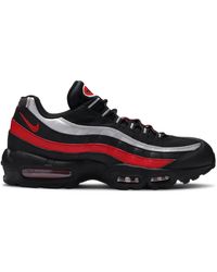 nike air max 95 grey and red