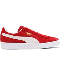 PUMA Suede Classic Trainers Ribbon Red 