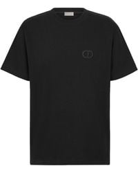 Dior Christian 'cd' Logo Icon T-shirt In Black