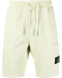 Mens Shorts Stone Island Shorts Save 70% Stone Island Elasticated Track Shorts in Blue Green for Men 