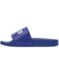 palm angels blue slides
