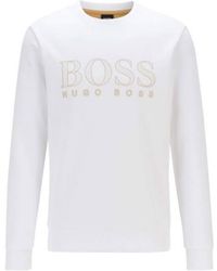 black and white hugo boss jumper