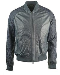 Emporio Armani Leather Jacket - Grey