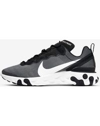 Nike React Element 55 Black Cool Grey Total Orange In Gray For Men Lyst Nike React Element 55 Black Cool Grey Total Orange In Gray For Men Lyst