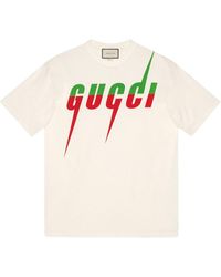 Gucci Off-white 'chateau Marmont' T-shirt for Men | Lyst