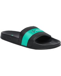 puma mercedes mapm leadcat white & green casual sandal
