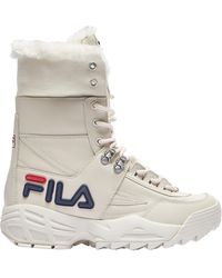 high top filas with fur