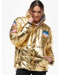 champion life metallic puffer jacket