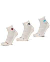 New Balance - Ankle 3 Pack Socks - Lyst