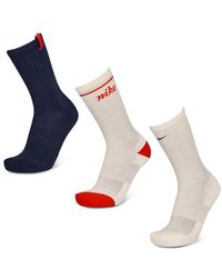 Nike - Everyday Cushioned Crew 3 Pack Calcetines - Lyst
