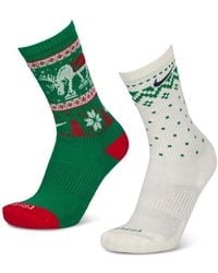 Nike - Everyday + Cushioned Crew 2 Pack Socks - Lyst