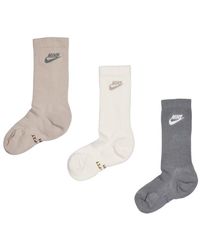 Nike - Elevated Crew 3 Pack Calcetines - Lyst