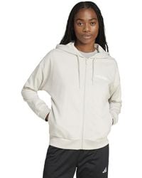 adidas Originals - Essentials Linear Full-Zi Hoodie Hoodies - Lyst