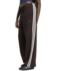 adidas - Kit 3-Stripes Wide Joggers Pants - Lyst