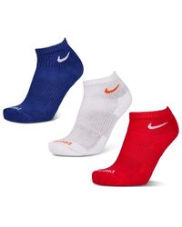 Nike - Everyday Cushioned Ankle 3 Pack Socks - Lyst