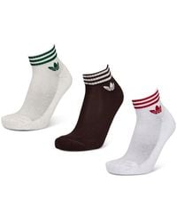 adidas - Ankle 3 Pack Socks - Lyst