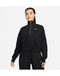 Nike - Sportswear Phoenix Fleece Oversized 1/2-zip Crop Sweatshirt - Lyst