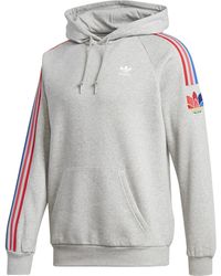 3d trefoil graphic sweat hoodie