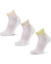 adidas - Ankle 3 Pack Socks - Lyst
