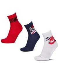 Nike - Everyday Cushioned Crew 3 Pack Socks - Lyst