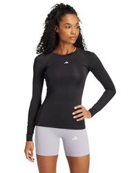 adidas - Techfit Long Sleeve Training Top T-Shirts - Lyst