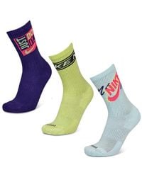 Nike - Everyday Cushioned Crew 3 Pack Calcetines - Lyst