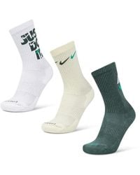 Nike - Everyday Cushioned Crew 3 Pack Calcetines - Lyst