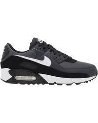 Nike Leather Air Max 90 Shoes in Black,Black,Black (Black) for Men - Save  55% - Lyst