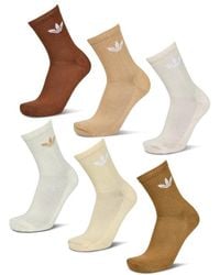 adidas - Crew 6 Pack Socks - Lyst