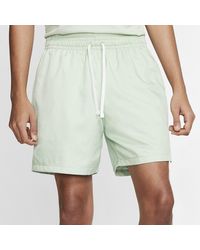 nike club essentials woven flow shorts grey