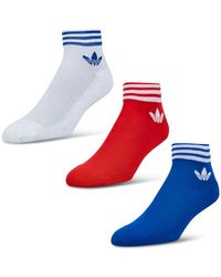 adidas 3Pack Ankle - Rot