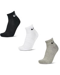 Nike - Everyday Cushioned Ankle 3 Pack Socks - Lyst