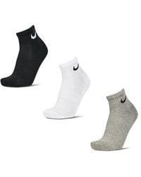 Nike - Everyday Cushioned Ankle 3 Pack Calcetines - Lyst