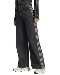 adidas - High Rise Wide Leg Denim Pants Pants - Lyst