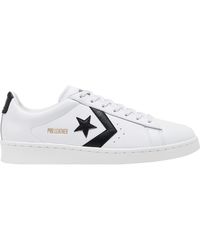 Converse X Roswell Rayguns Pro Leather High Top - Basketball Shoes in White/University Gold