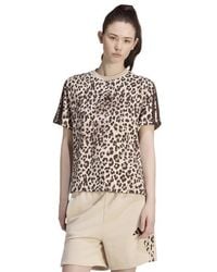adidas - Seasonal Essentials Animal Print T-Shirt T-Shirts - Lyst