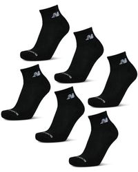 New Balance - Quarter 6 Pack Socks - Lyst