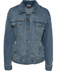 tommy hilfiger oversized denim jacket womens