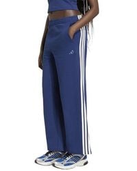 adidas - Kit 3-Stripes Wide Joggers Pants - Lyst