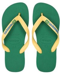 Havaianas - Brasil Logo Flip-Flops And Sandals - Lyst